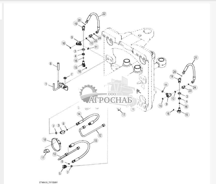 Гидросист. цилиндра мех. пов. (234970 